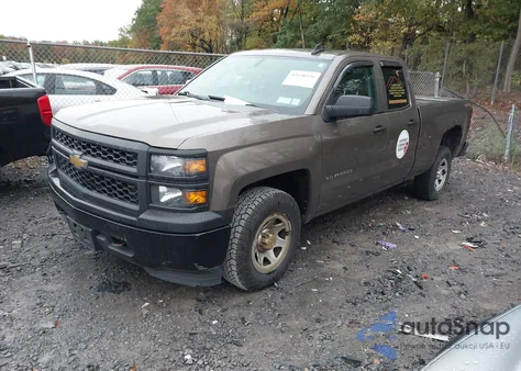 2015 Chevrolet Silverado 1500 Wt из США, поврежденный, VIN 1GCVKPEH7FZ206556